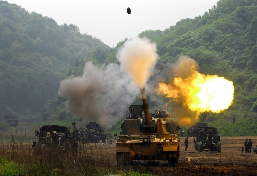 ROK ARMY K9 Thunder self-propelled 155mm howitzer : SOUTH KOREA 2010